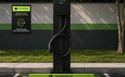 Estação de recarga elétrica PowerUp, modelo padrão para condomínios